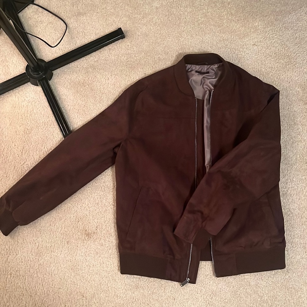 Men’s faux suede Bomber Jacket